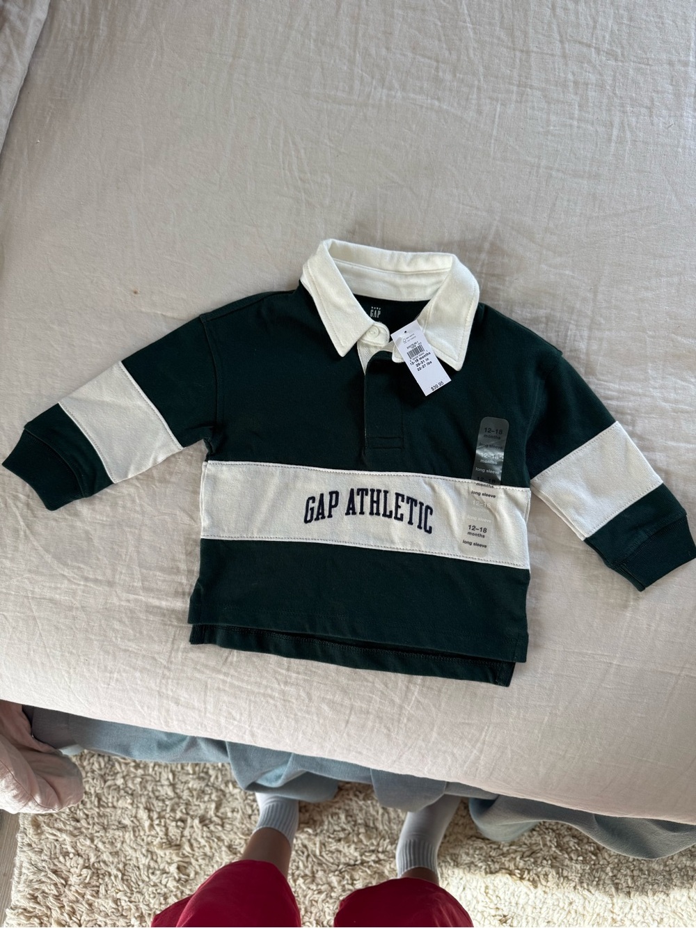 Baby Gap rugby polo shirt NWT 12-18 months